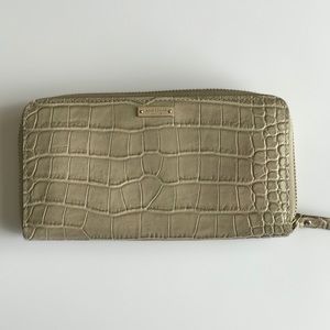 Kate Spade Croc wallet - taupe/tan